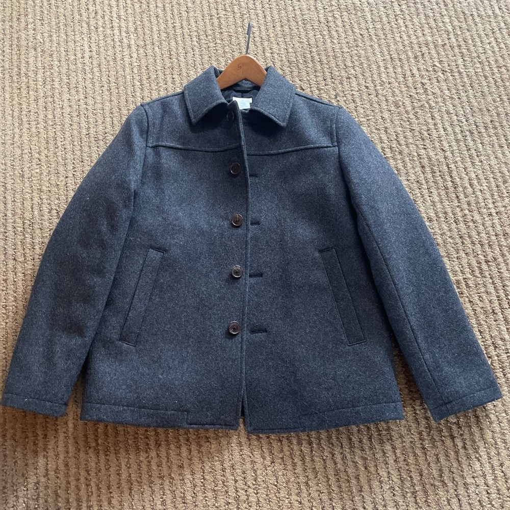 Crewcuts pea coat size 12 kids